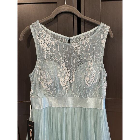NWT Ever Pretty Dress Gown Light Blue Women’s 8 Large Wedding Dance Gala Event - Picture 3 of 6